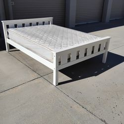 Full Size Bed Frame With Mattress 