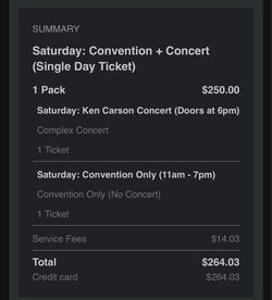 ComplexCon Saturday + Ken Carson Concert Ticket — GA Floor