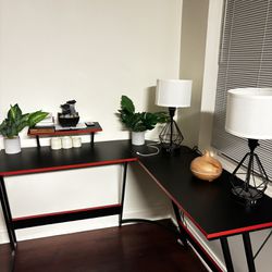 Desk And Lamps For Sale 