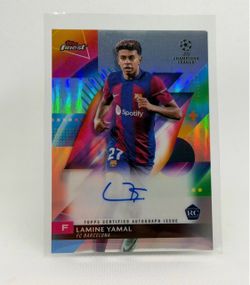 Lamine Yamal Topps Finest UEFA Champions League RC Auto