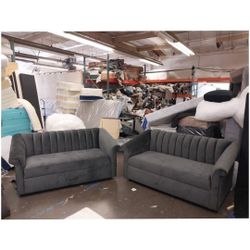 BRAND NEW Couches SET,  Dark Grey FABRIC, CUSTOM MADE AVAILABLE 