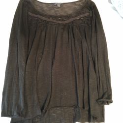AEO Black Blouse Size M