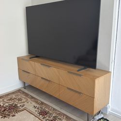 6 oak wood dresser