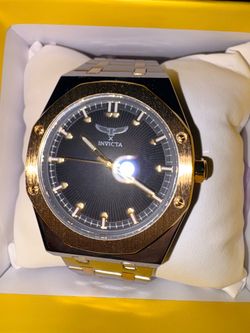 Invicta Gold & Silver Tone Matte Watch