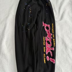 Sp5der Sweatpants Black Punk Size Medium