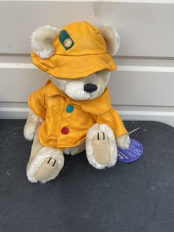 Brass Button Bears Collection Harper Bear Of Health 1997 Plush 12”