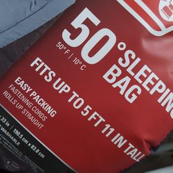 Coleman 50` Sleeping Bag BRAND NEW!