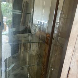  China Cabinet Shelf  Mirror