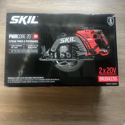 SKIL PWR CORE 20 7-1/4 in. Cordless Brushless Circular Saw Kit (Battery & Charger