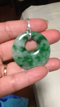 Real jade pendant
