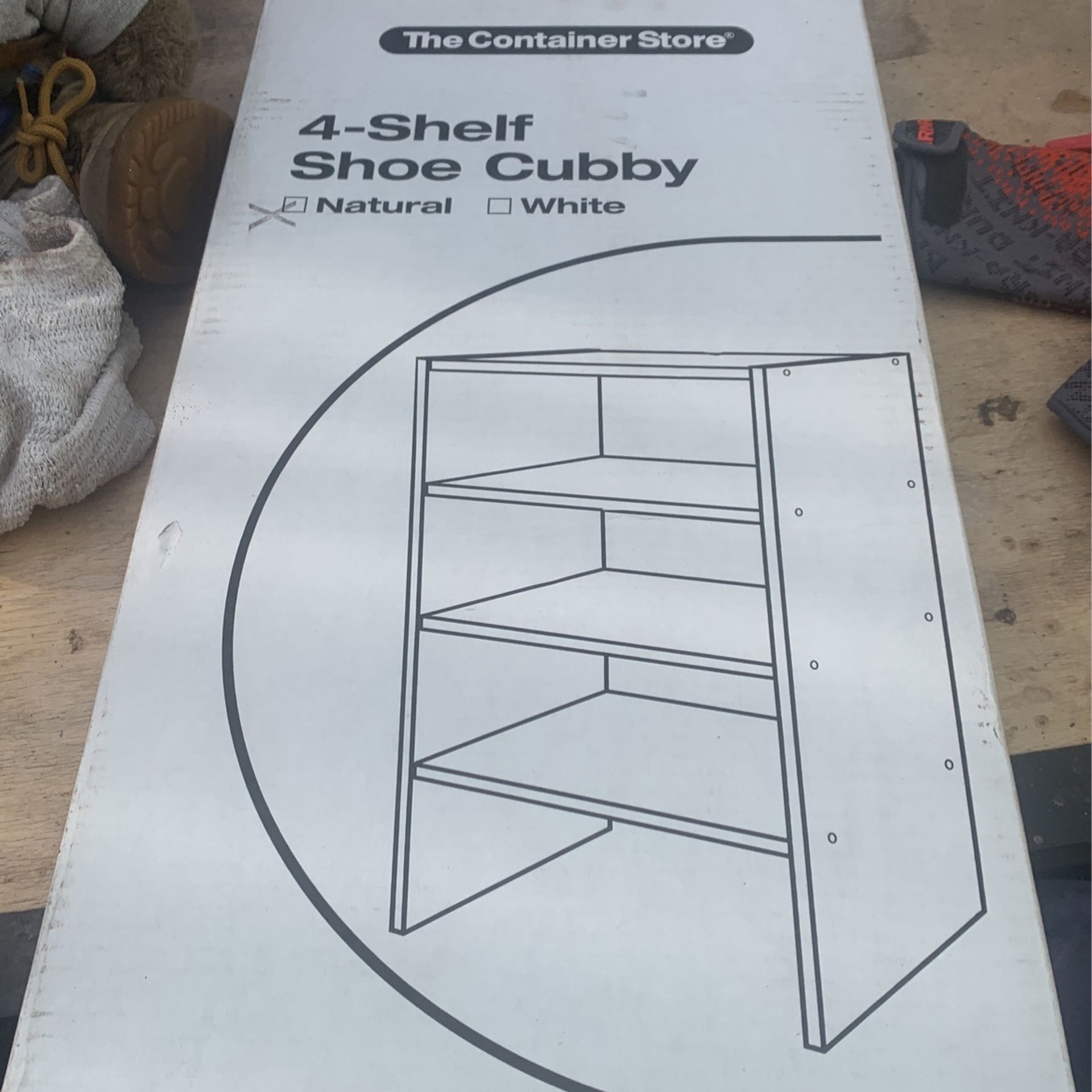4 Shelf Shoe Cabinet 