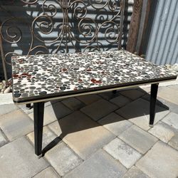 MCM Mosaic Plant Stand Table