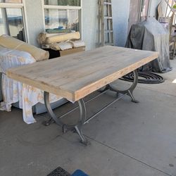Industrial Style Dining Table