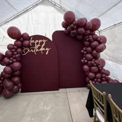 Balloons And Backdrops Decorations 