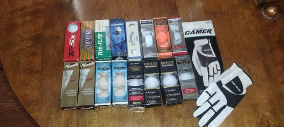 R/H Glove With New Golf Balls