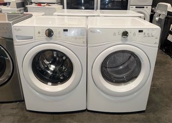 WHIRLPOOL XL CAPACITY WASHER DRYER ELECTRIC SET FREE DELIVERY
