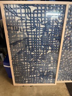 Framed abstract wall art