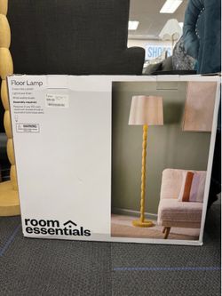 Natural Polyresin Floor Lamp - Room Essentials