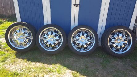 22' chevy 6 lug chrome wheels