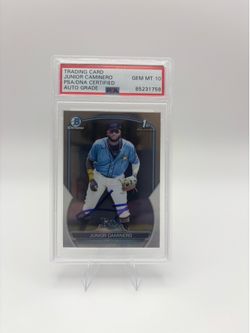 2023 Bowman Chrome Junior Caminero #BCP-61 Autograph Gem MT 10