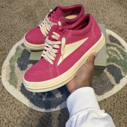 Pink Suede Rick Owen Vans