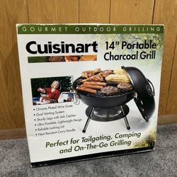 Cuisinart 14” Portable Charcoal Grill Brand New
