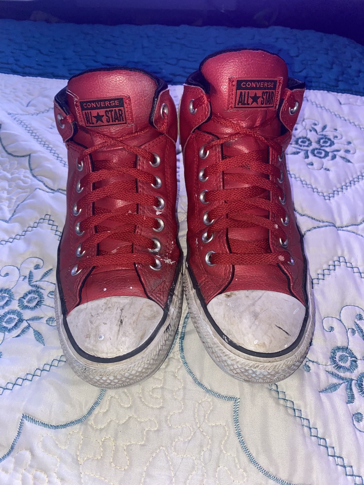 red Converse Chuck Taylor All Star high-top sneakers