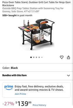 Leteuke Universal Pizza Cart - outdoor Grill Pizza Oven Cart
New