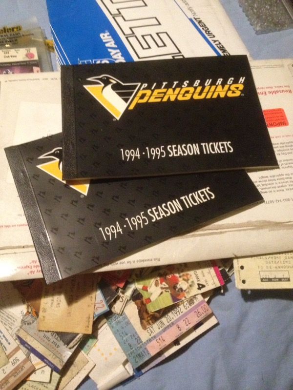 Pirates steelers penguin tickets and or stubs