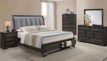 QUEEN SIZE PLATFORM BEDROOM SET. FINANCING AVAILABLE