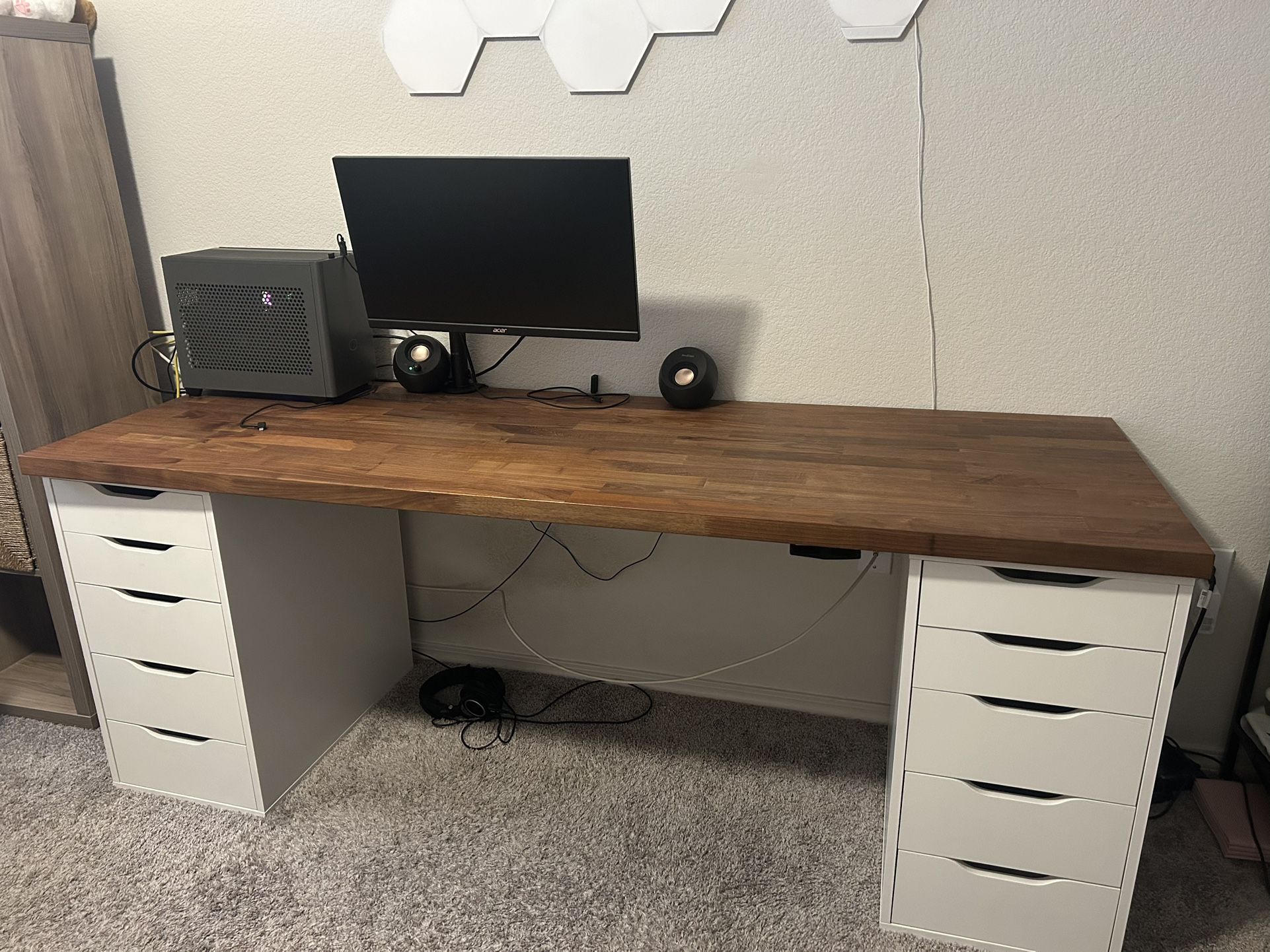 Ikea Karlby Walnut Countertop (Desk Only)