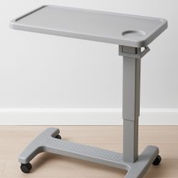 Adjustable Rolling Overbed Table – Sturdy Medical-Grade Design