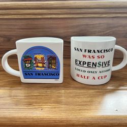 San Francisco Fun Half Cup Mugs