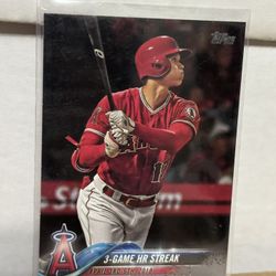 2018 Topps Update Shohei Ohtani Rookie Card 3-Game HR Streak