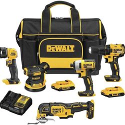 NEW IN BOX DeWalt 20V MAX Brushless 5-Tool Combo Kit - Sealed
