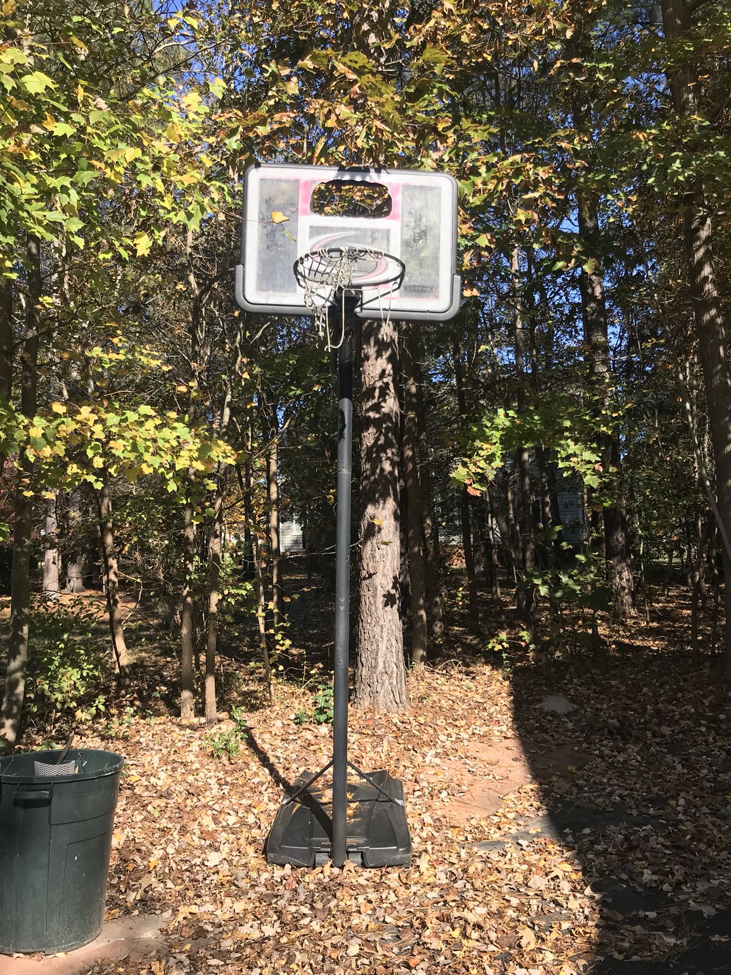 Basketball hoop- needs a back board and net. Pick up only.