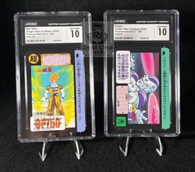 CGC 10 GEM MINT Dragon Ball Carddass 2020 Premium Set Bundle - Son Goku & Frieza