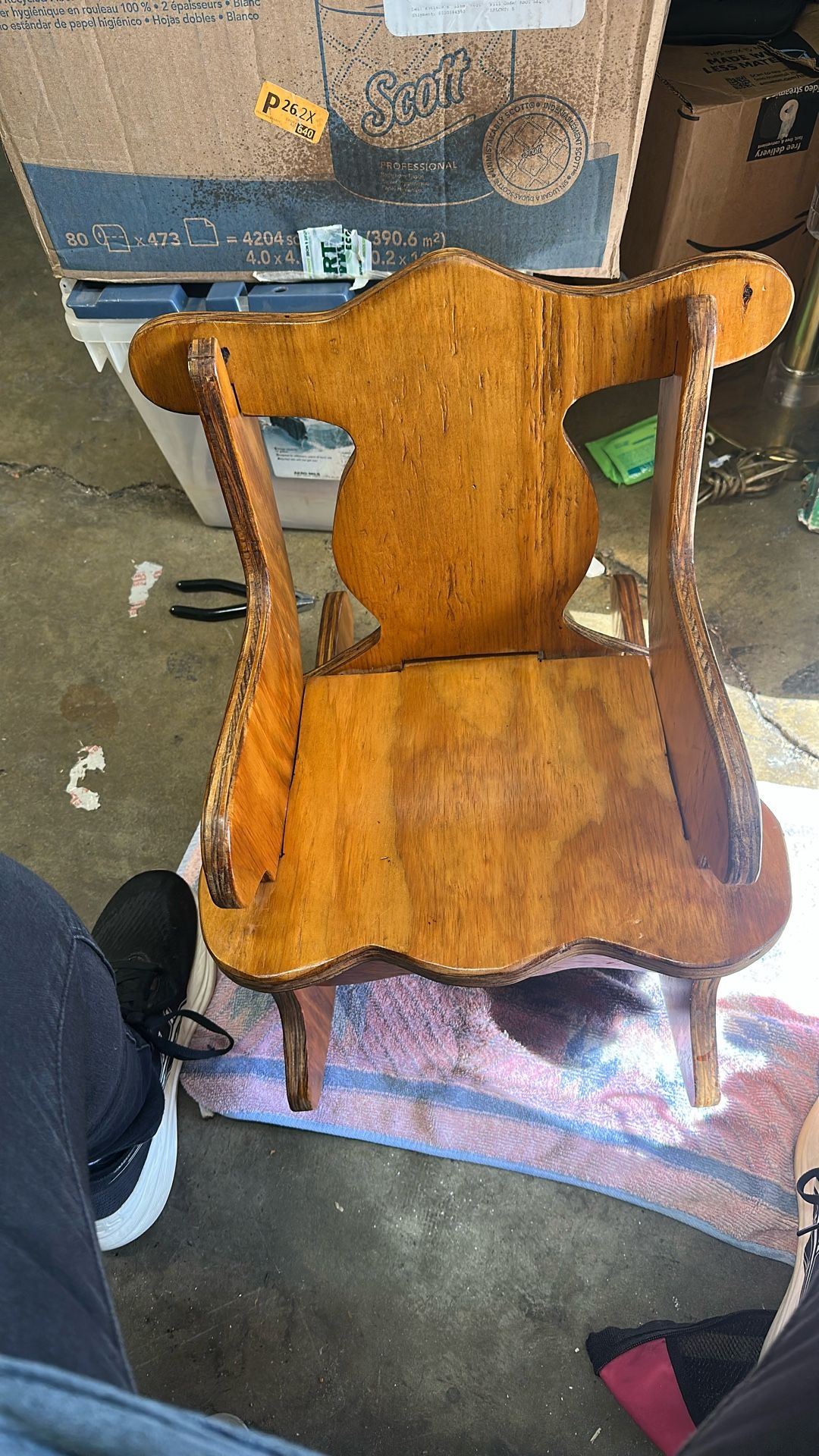 Child’s Hand Made Solid Wood Rocking Chair