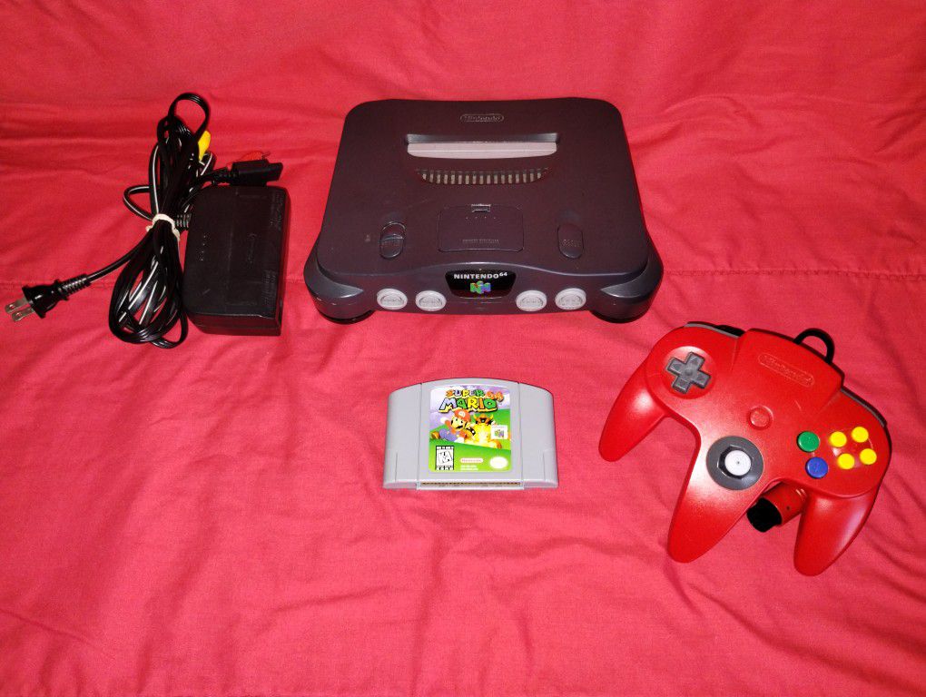Nintendo 64 with Super Mario 64 