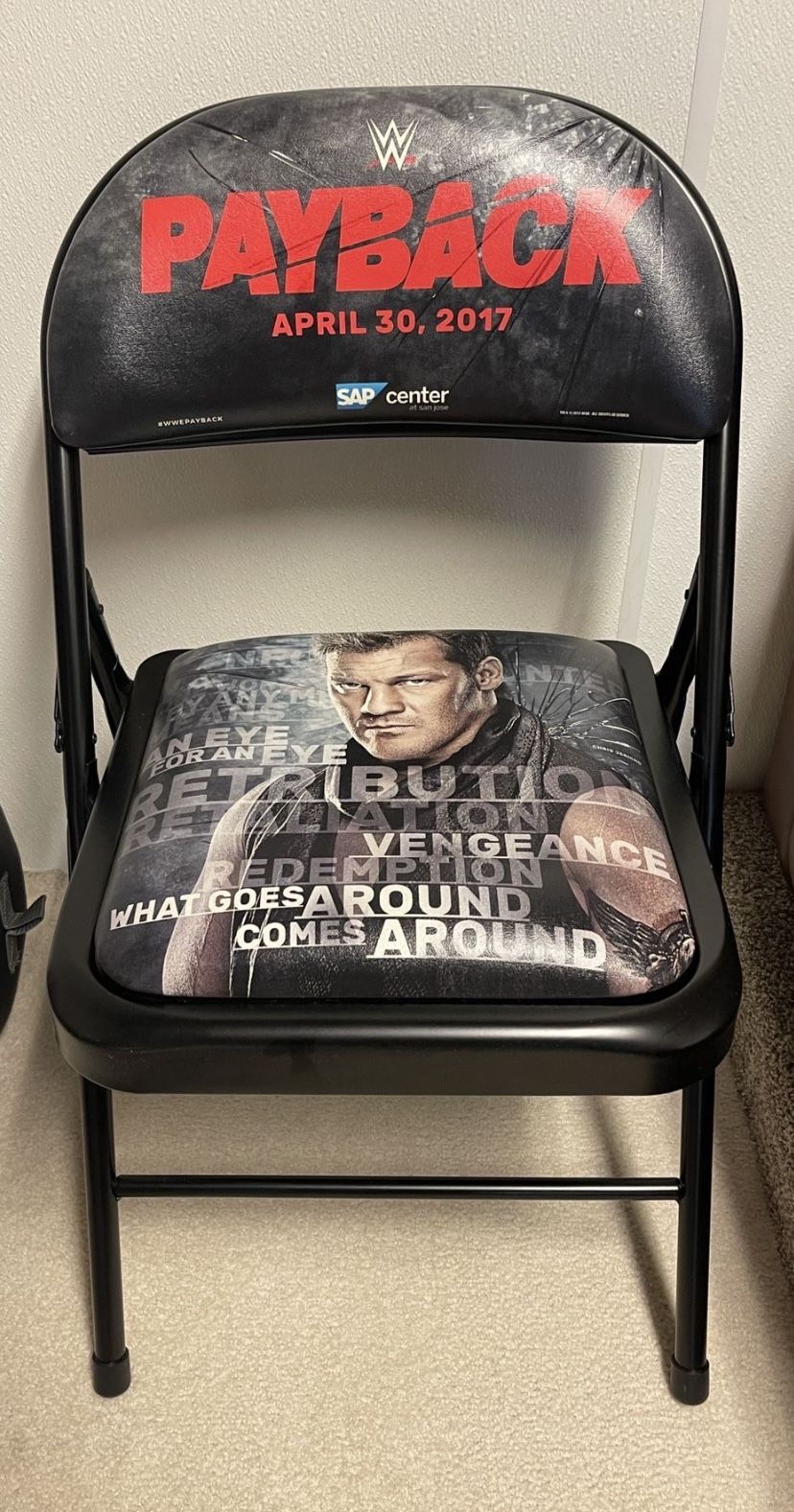 WWE Ringside folding chair Payback 2017