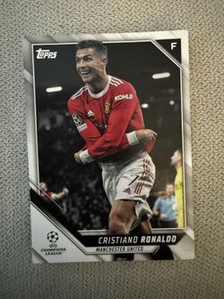 Cristian Ronaldo Manchester United 21-22 Champions League Topps Card