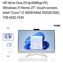 All In 1 PC Touchscreen Computer 