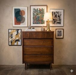 Mid Century Modern Dresser (small profile)