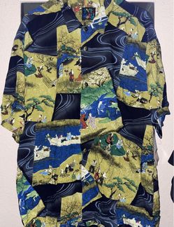 RARE Vintage JAMS WORLD HAWAII “Japanese Picnic” Button Shirt XL ~ NEW W/TAGS