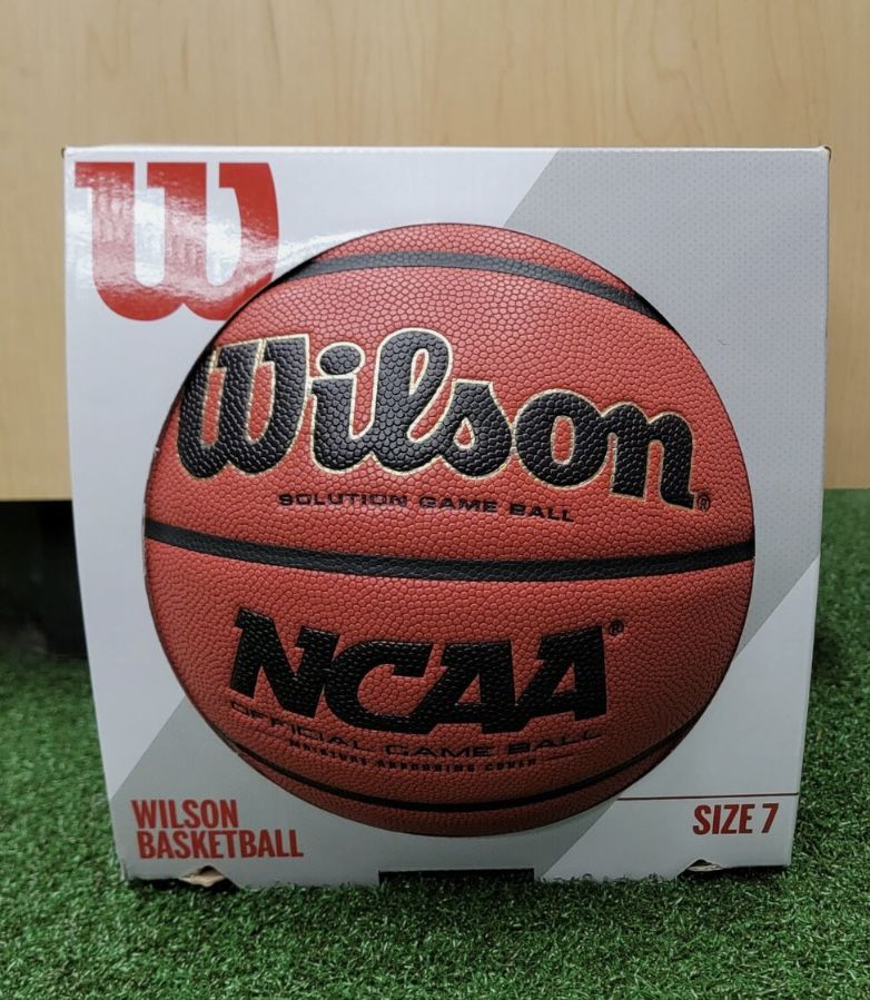 NEW! Wilson Solution Official Game Ball Men’s Indoor NCAA Basketball 29.5 NIB