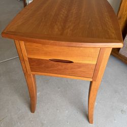 Two Matching Cherry Side/End Tables
