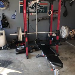 Squat Rack And Weights