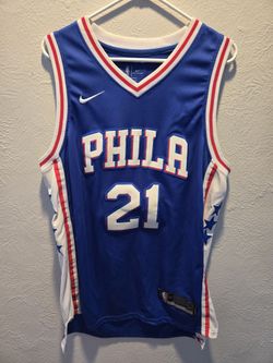Philadelphia 76er's Joel Embiid Swingman Jersey. Men's 52XL~ Length +2.