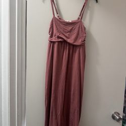 Medium pink maternity dress