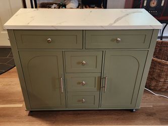 Rolling Kitchen Island (New and already assembled)